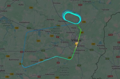 Iš Vilniaus pakilęs orlaivis dėl techninių problemų buvo priverstas grįžti atgal